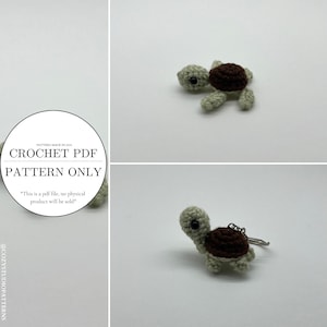 Pattern bundle- Crochet turtles keychain pattern pack | Crochet sea turtle | Crochet turtle