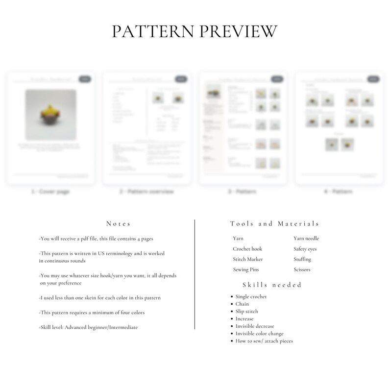 Pattern- Crochet Cockatiel Pattern | Crochet Bird Pattern | Crochet ...