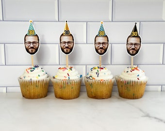 Custom Photo Cupcake Toppers