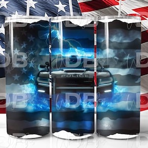 Police - 20oz Sublimation Tumbler Design