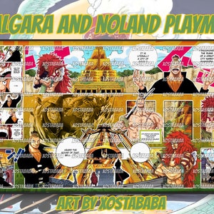 Playmat One Piece Kartenspiel: Calgara und Noland