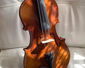 Violin, violin 4/4,  Handmade Violin, Violin for Beginner Students, Violin With Case And Bow Strings, string instrument,