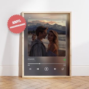 Personalisiertes Paargeschenk, personalisiertes Paarposter, Spotify-Poster, Valentinstagsgeschenk, personalisiertes Musikposter