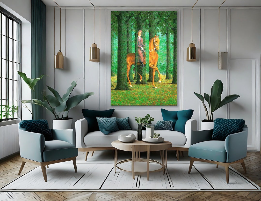 Rene magritte the blank signature canvas wall art blank signature