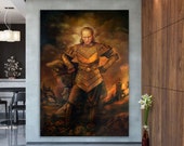 Vigo The Cruel Canvas Wall Art, Ghostbusters II Replica Oil Painting Print, Vigo The Carpathian Poster, Pop Culture Decor, Ready To Hang