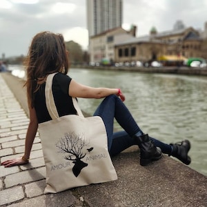 Colour-In Lineart Canvas Tote Bags - Life of Colour