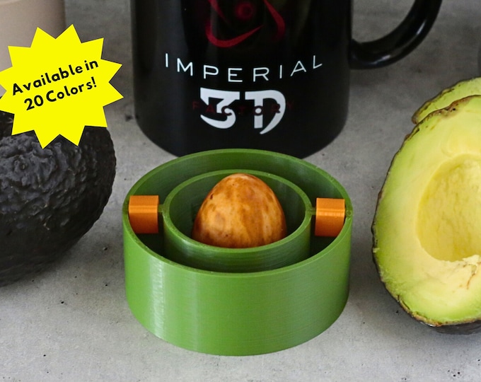 Floating Avocado Seed Grower | 2 Piece 3D Print Avocado Boat | Propagation Germination | Kitchen Hydroponics | Kratky | Indoor Gardening
