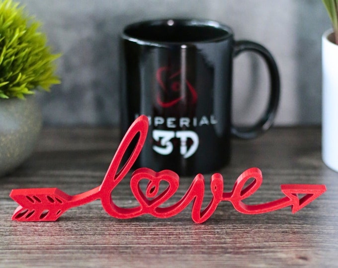 Love Heart Arrow Boho Style | 3D Printed Counter Table Boho Art Decor | Boho Wall Art | Bohemian Art Decor | Boho Arrow | Love Gift