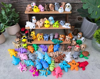 Articulated Baby Animals Flexis: 2-3 inch 3D Printed Fidget Toys