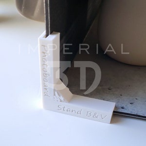 Photoboard Photo Backdrop Bracket Stands 2 Pack | 3D Print Tabletop Photo Backdrop Stands | 3mm to Fit Top Major Brands | DIY Photography