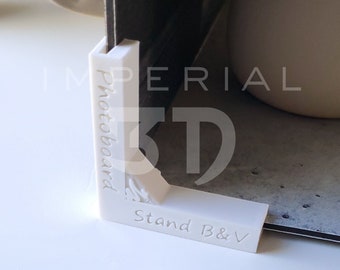 Photoboard Photo Backdrop Bracket Stands 2 Pack | 3D Print Tabletop Photo Backdrop Stands | 3mm to Fit Top Major Brands | DIY Photography