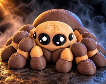 3D Printed Jumping Spider Fidget Pet, Desk Companion