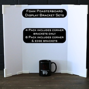 3D-gedrucktes Schaumstoff-Posterplatten-Display-Halterungsset: Wissenschaftsmesse, Geschäft (3/16" oder 5 mm)