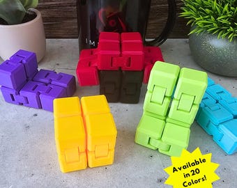 3D Infinity Cube Fidget Toy | Sturdy Design Won't Break |20 Color Choices | Sensory Toy | 3D Printed Fidget | Perfect Gift for Children