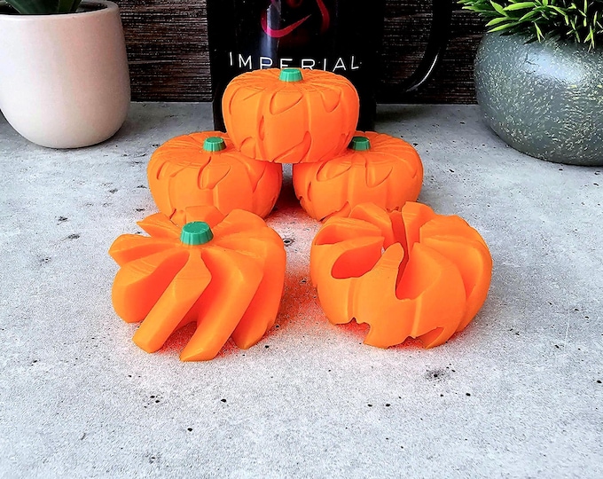 Pumpkin Vortex Passthrough Fidget | 3D Printed Fidget | Fall Autumn Gift Giveaway | Sensory Toy | Montessori Toy | Unique Gift Child Adults