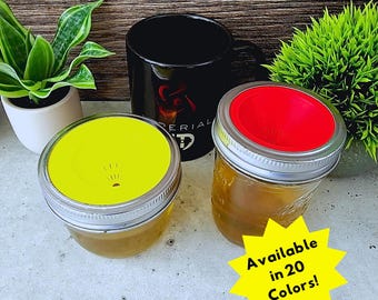 Fruit Fly Trap Mason Jar Insert | 3D Printed Fits Standard & Wide Mouth Mason Jars | Indoor or Outdoor Use | DIY Natural Fruit Fly Solution