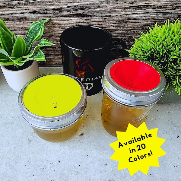 Fruit Fly Trap Mason Jar Insert: 3D Printed DIY Pest Control
