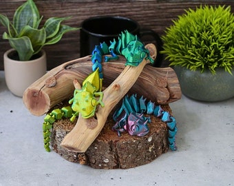 3D Printed Articulated Chameleon: Color Changing Flexi Lizard