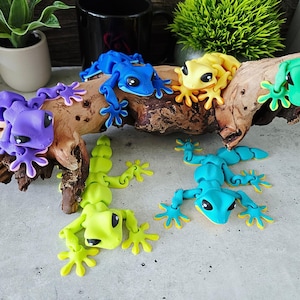 Articulated Gecko Flexi: 3D Printed Poseable Lizard Fidget