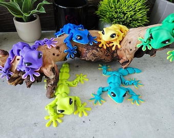Articulated Gecko Flexi: 3D Printed Poseable Lizard Fidget