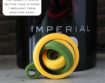 Gyroscope Fidget Spinner Keychain | 3D Printed 2-Toned Fidget Spinner Toy | 20 Color Choices | Gyroid Fidget | Gift for Child Son Daughter