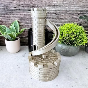 Burg Spardose Spardose | 3D gedrucktes Sparschwein mit Deckel | Farbwechselnde & Metallicfarben | Einzigartiges Geschenk für Kinder, Kids | Lustige Sparkasse