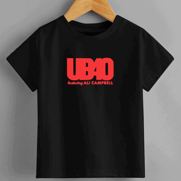 Ub40 T-shirts, ub40 world tour, ub40 merch, featuring Ali Campbell, red red wine, many rivers to cross, in memory of Astro, Unprecedented