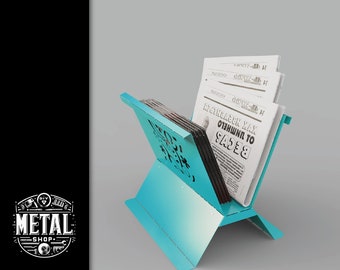 DIY Metal Magazine Rack DXF File: Laser Cut Welding Project (Digital Download)