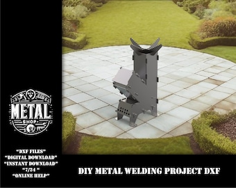 Rocket Stove DXF File: 3mm/11-12 Gauge Plasma Laser Cut (Digital Download)