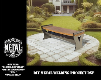 DIY Metal Bench Welding Project Plans (DXF Files)
