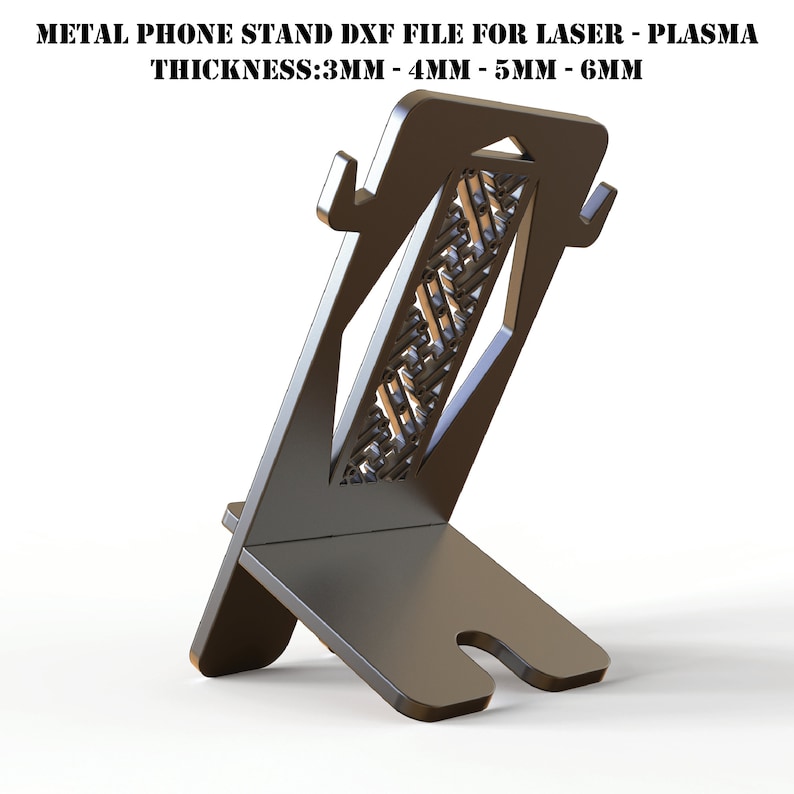 DIY Metal Phone Stand DXF File: Laser/plasma Cut (digital Download) - Etsy