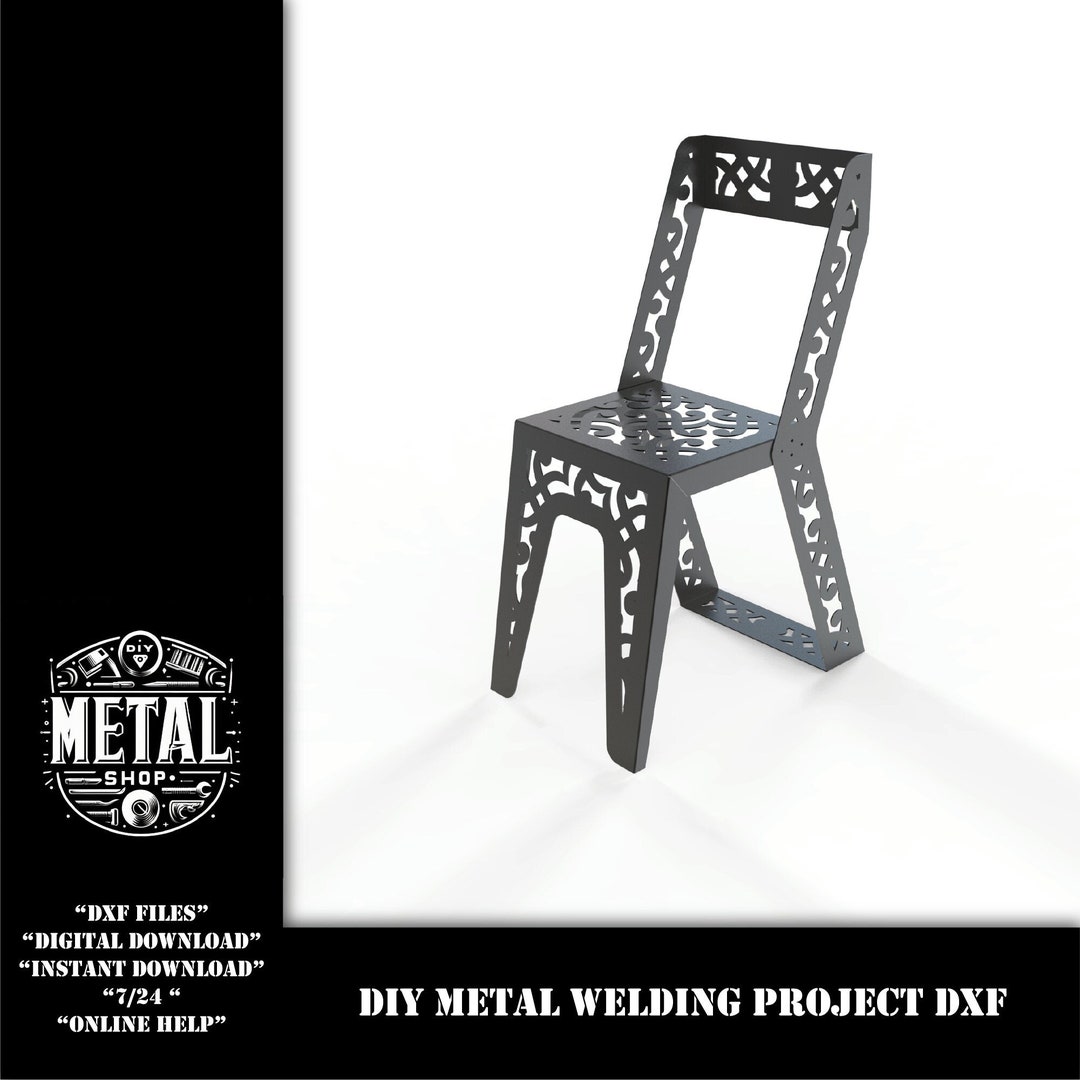 New Sheet Metal 3mm Chair DXF Welding Kit Cut Files for Plasma, Weld