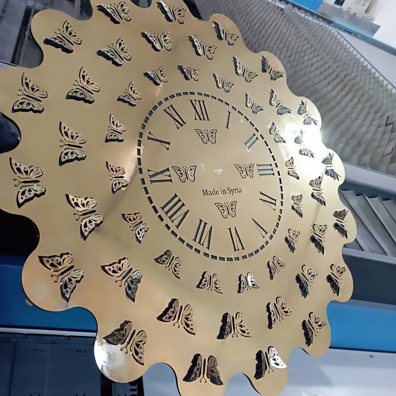 Unique Wall Clock Dxf - Etsy