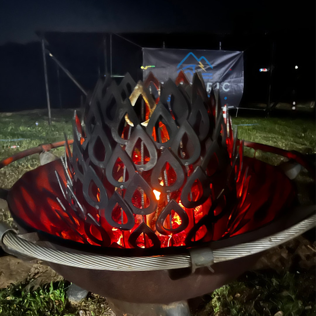 Lotus Firepit DXF Files: Metal Art CNC Welding Project - Etsy