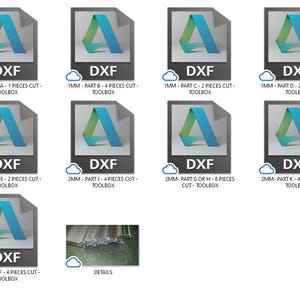 Small Collapsible Toolbox DXF File: Sheet Metal Tool Organizer (digital ...
