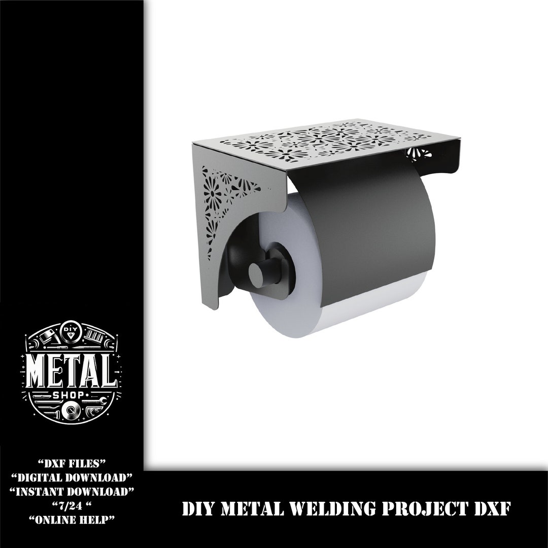 Diy Wall Mount Tissue Holder Dxf Files for Plasma Laser , Dxf Files