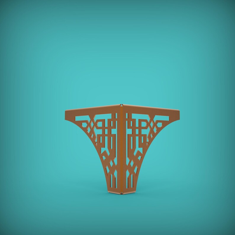 Furniture Leg V4 DXF File: CNC Laser Cut Template - Etsy