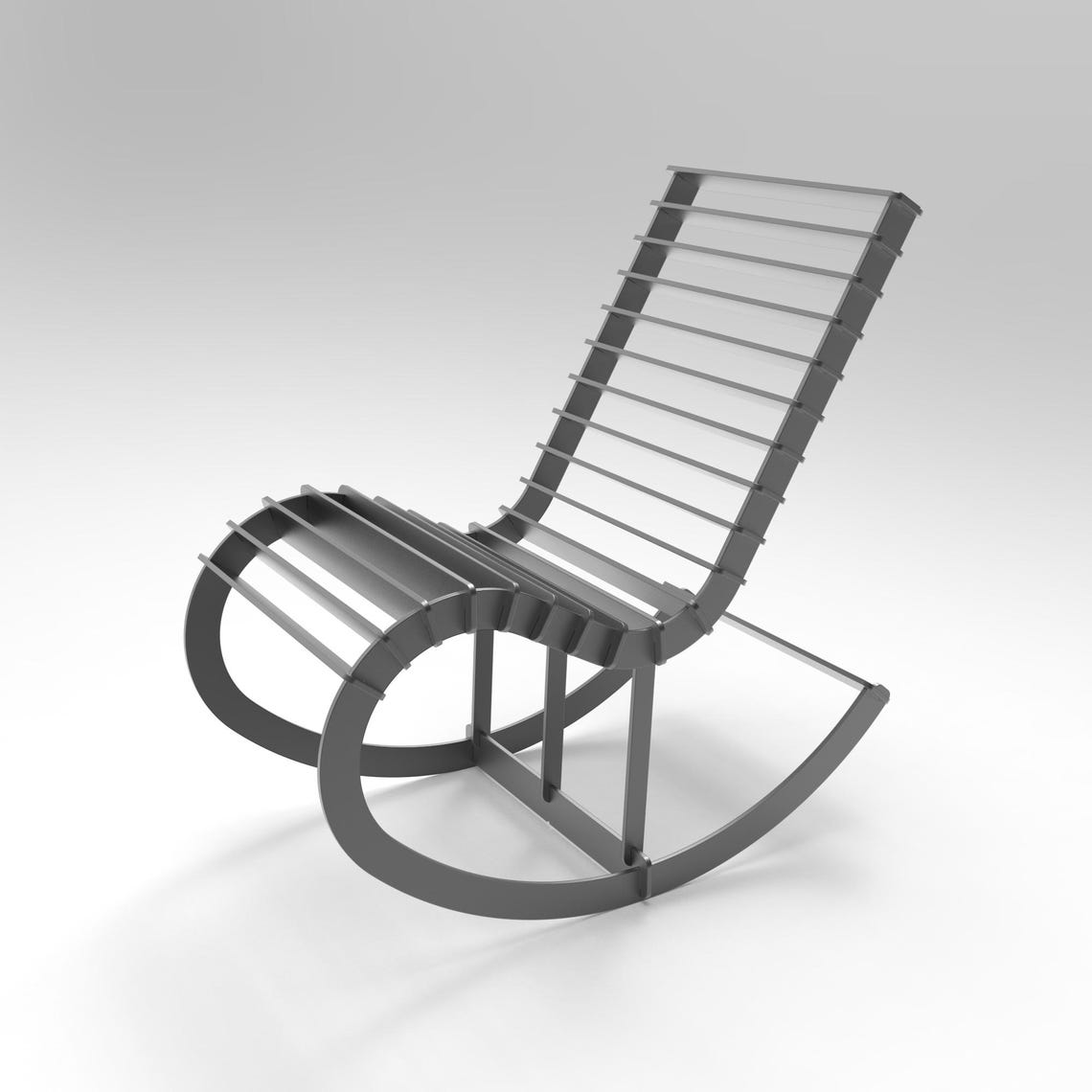 DIY Metal Rocker Chair DXF Welding Kit: CNC Cut Files (digital Download ...