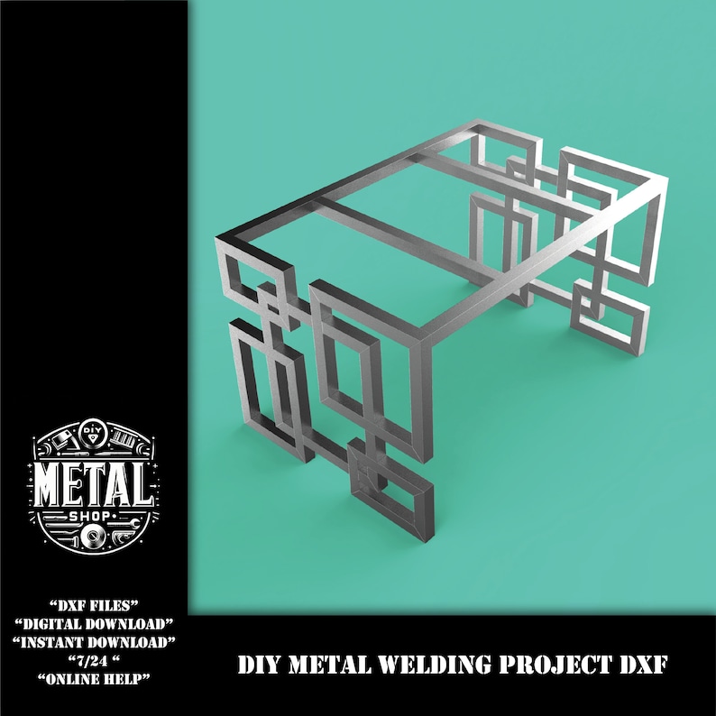 DIY Metal Profile Table Leg Welding Project Pdf Files , Digital Files