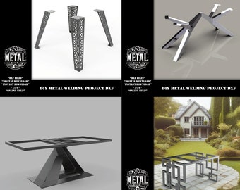 DIY Sheet Metal Table Welding Project Dxf Files for plasma, digital files download, diy blueprint, weld kit templates, metal welding project