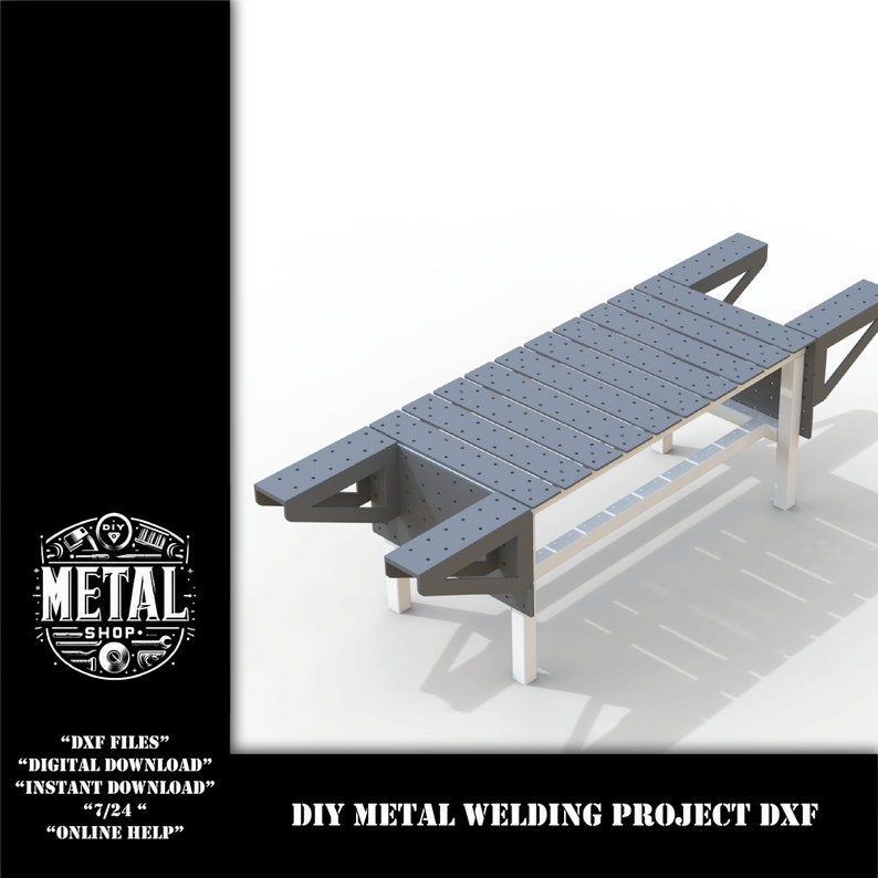 DIY Welding Table DXF Plans , Dxf Files for Plasma, Metal Laser/plasma