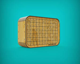 Money Saver Box SVG Laser Cut File: CNC Woodworking (Digital Download)