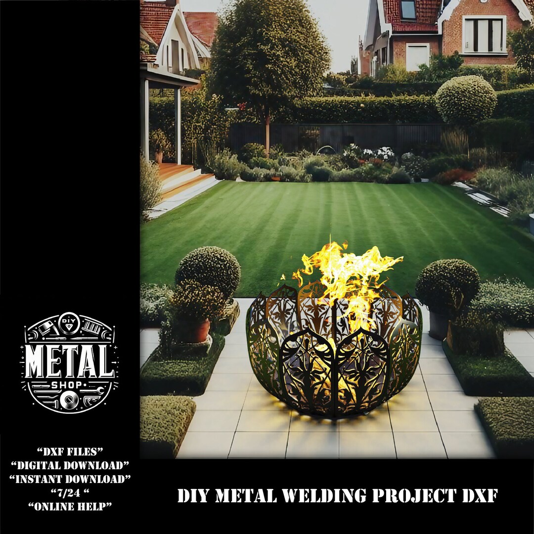 DIY Decorative Firepit Welding Project Plans Dxf Bundle, Diy Weld Kit
