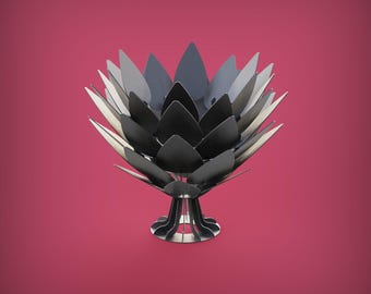 Unique Metal Art Night Lamp Welding Project Plans (DXF Files)