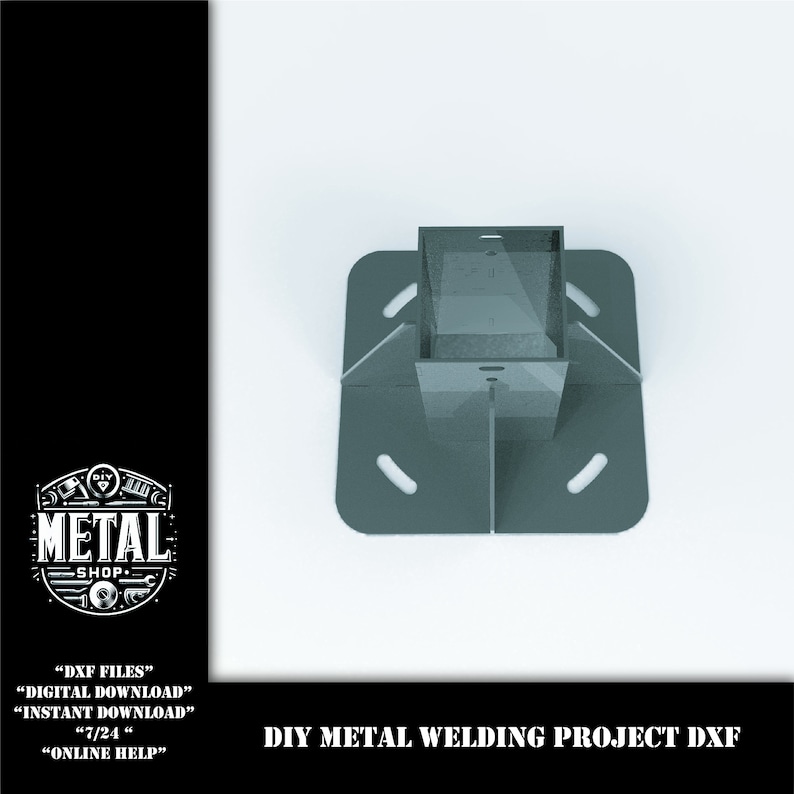 Post Mod Dxf Square Post Base DXF Bundle: Metal Cutting Plan (digital Download) - Etsy
