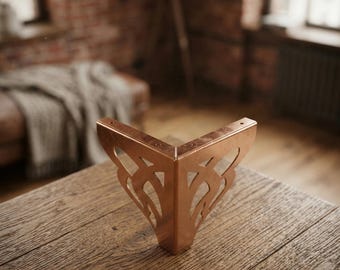 Archivo DXF de pata de mueble V3: Plantilla de corte láser CNC