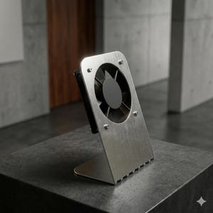 Metall-PC-Lüfterständer DXF-Datei: 120-mm-Lüfterdock, CNC-Laser-Plasma-Schnitt