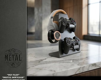 DIY Gamer Stand DXF: Metal Gaming Dock Cut Files (Digital Download)