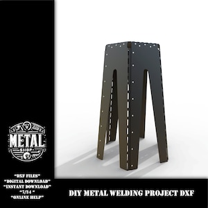 DIY Metal Stool Welding Project: DXF Files - Etsy
