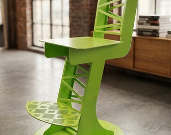 New Design Bar Stool Chair with Foot Rest DXF File: 6mm Metal DIY Project